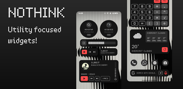 NothinK - bespoke widgets Screenshot