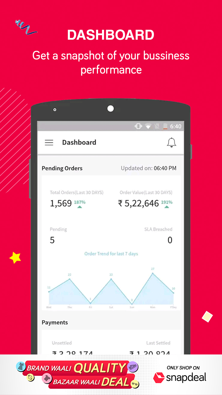 Android application Snapdeal Seller Zone screenshort