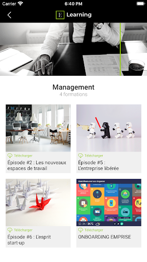 Emprise - notre App E-learning Screen 3
