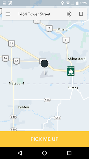 Android application Central Valley Taxi screenshort