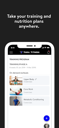 FARIA FITNESS Screen 3
