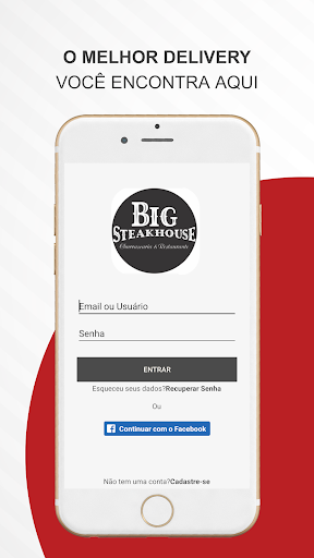 Android application Big Steak House screenshort
