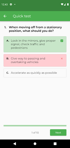 WePass Final Theory Test (FTT) Screen 2