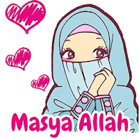 Sticker WA Hijab Muslim Islam Cantik WAStickerApps