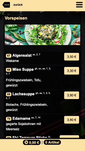 Sukina Sushi Screen 3
