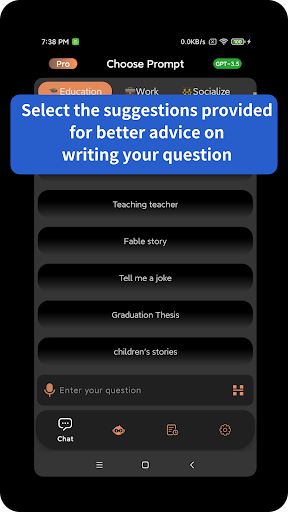 Android application AiChat - AI Chat with Bot screenshort