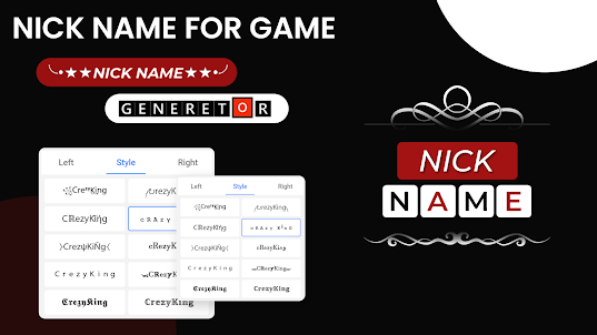 Nick name generator for BDMl