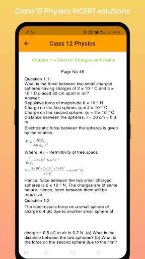 Class 12 Physics Solution Screen 2