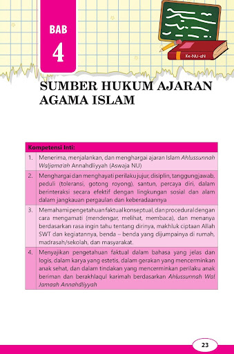Buku Siswa Ke-NU-an Aswaja Kelas 8 MTs / SMP 2017