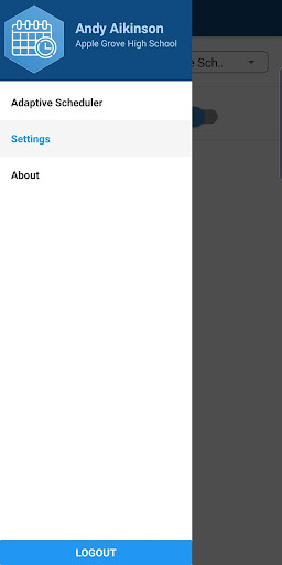 Adaptive Scheduler Screen 2