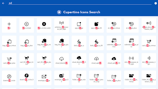 Cupertino Icons Gallery Screen 3