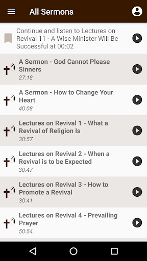 Charles Finney Sermons Screen 2