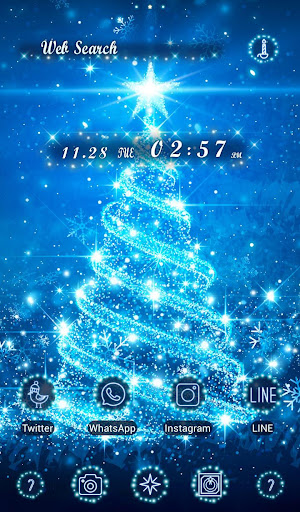Android application Magical Christmas Tree Theme screenshort