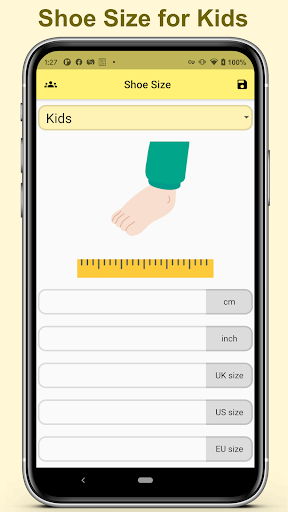 Shoe Size Screen 3