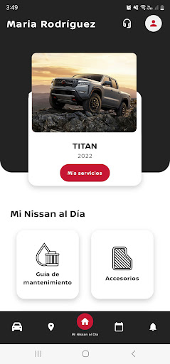 Android application Mi Nissan al Día screenshort