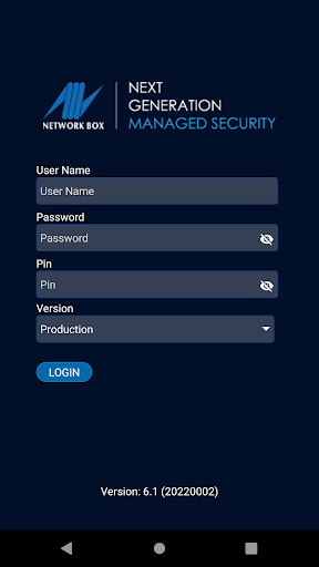Android application Network Box SIEM+ screenshort