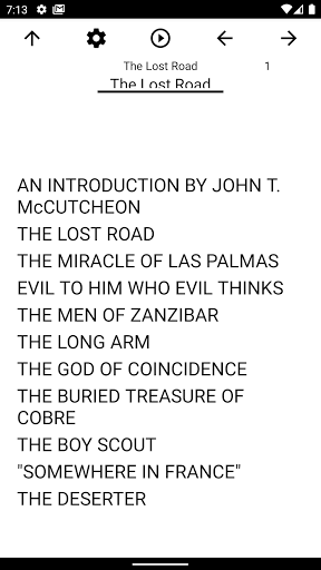 Android application Book, The Lost Road screenshort