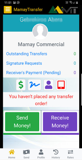 Mamay Money Transfer Screen 3