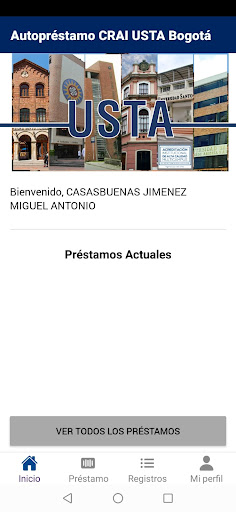 Autopréstamo CRAI Usta Bogotá Screen 2