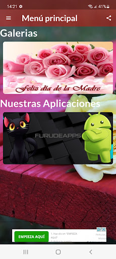 Android application Feliz dia de la madre screenshort