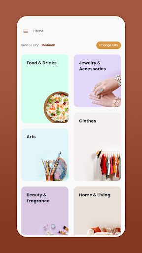 Android application NOUA - Homemade products screenshort