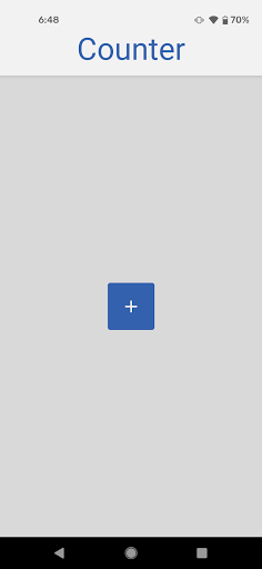 Android application Counter screenshort