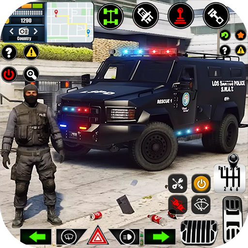 قيادة سيارة الشرطة: لعبة سيارة