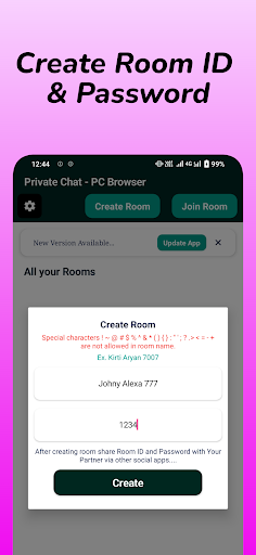 Private Chat Screen 3