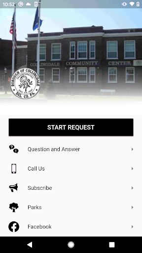 Android application Collingdale Connect screenshort