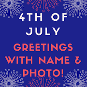 Name on 4th of July Greeting Cards