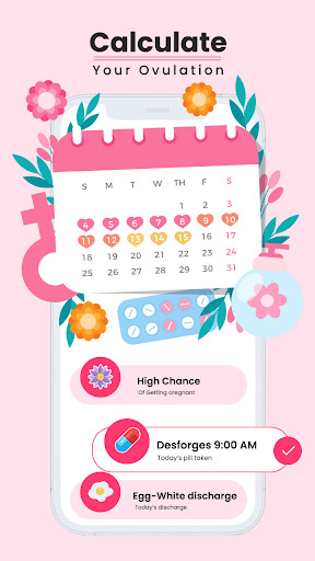 Android application Period Tracker- ovulation care screenshort