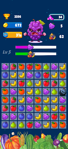 Merge Fruits - Match 3 Gamesのおすすめ画像3