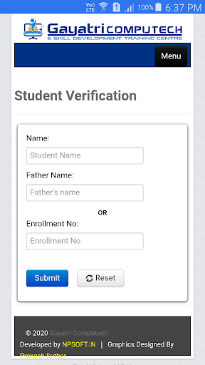 Gayatri Computech Screen 3