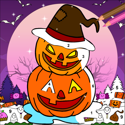 Halloween Color by Number Book 4.4 Icon