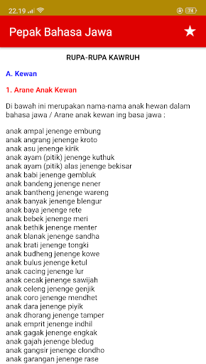 Pepak Bahasa Jawa Lengkap By Tkz Apps Google Play United States Searchman App Data Information