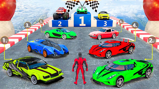 Superhero Car Stunt-Mega Ramp Screen 3