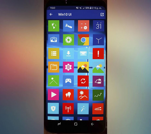 Android application Win10 Flat - Icon Pack screenshort