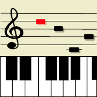 Music notes training for piano score