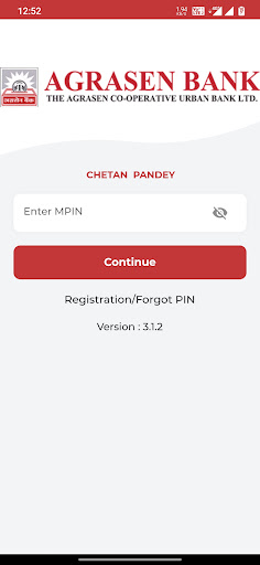 Android application Agrasen Mobile Banking screenshort