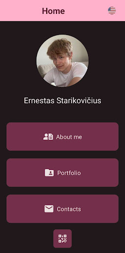 Android application CV Ernestas S. screenshort