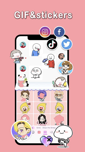 Touch Pal Cut Emoji Keyboard Screen 2
