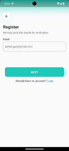 Android application DistriQube screenshort