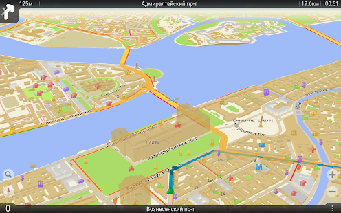 GPS навигатор TourMap Screenshot