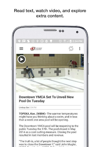 Screenshot of WIBW News