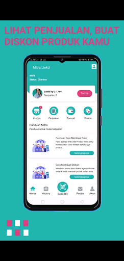 Android application Mitra LinkU screenshort