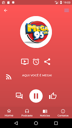Android application Rádio Mega 95 FM screenshort