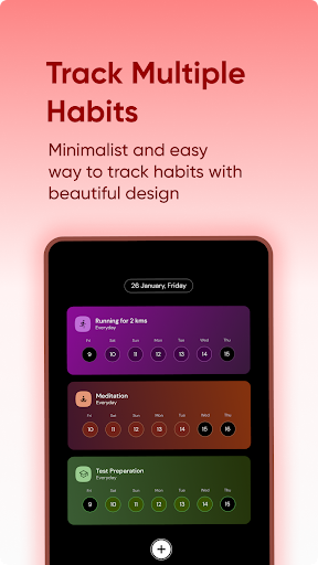 Screenshot of Rise: Habit List
