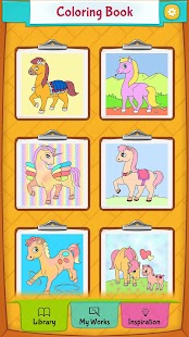 Horse Coloring Pages Screenshot