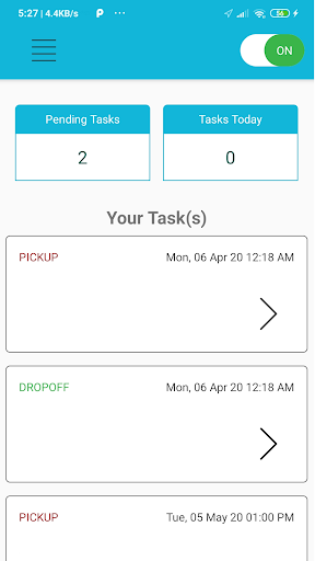 Android application domoGo screenshort