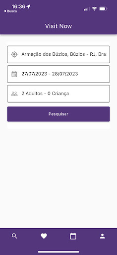 Android application VisitNow screenshort